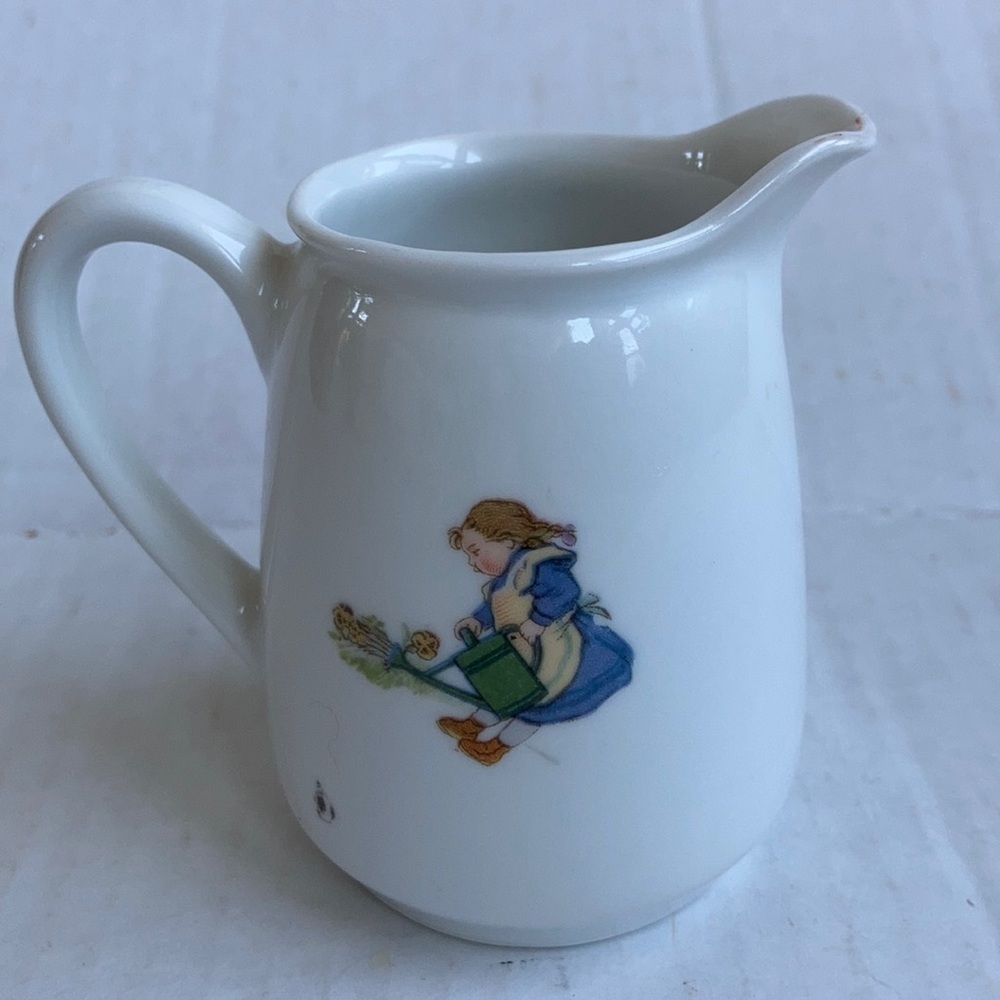 Vtg Germany child's white pitcher dog play - Picture 4 of 12